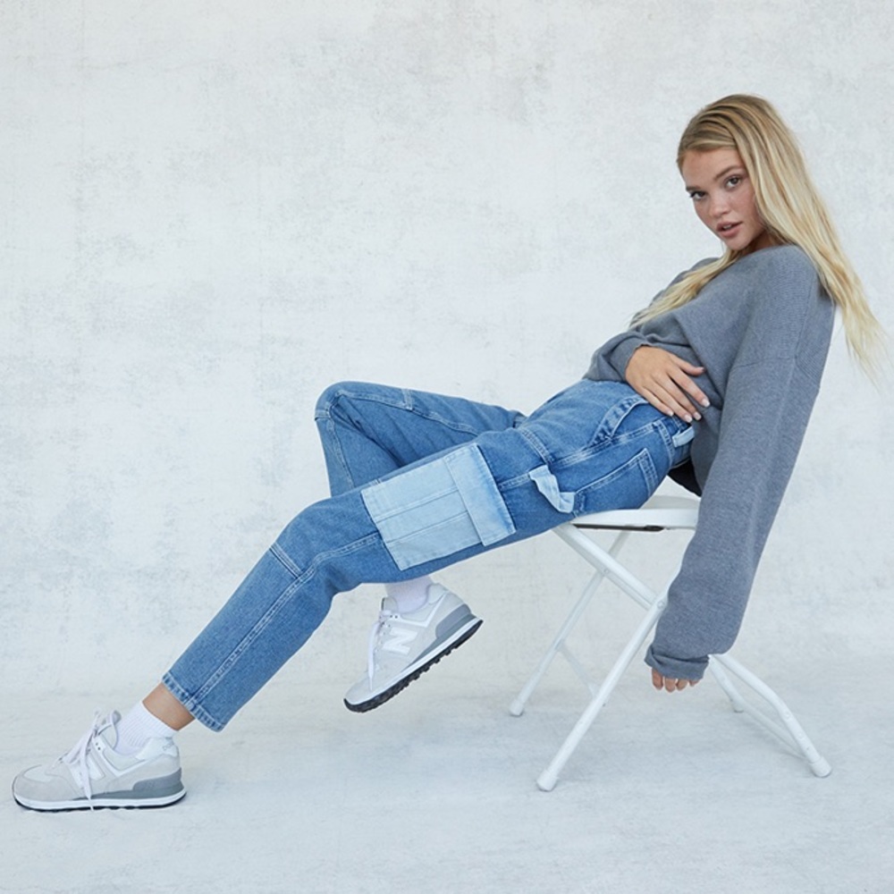 PacSun Two-Toned Cargo Skate Pants